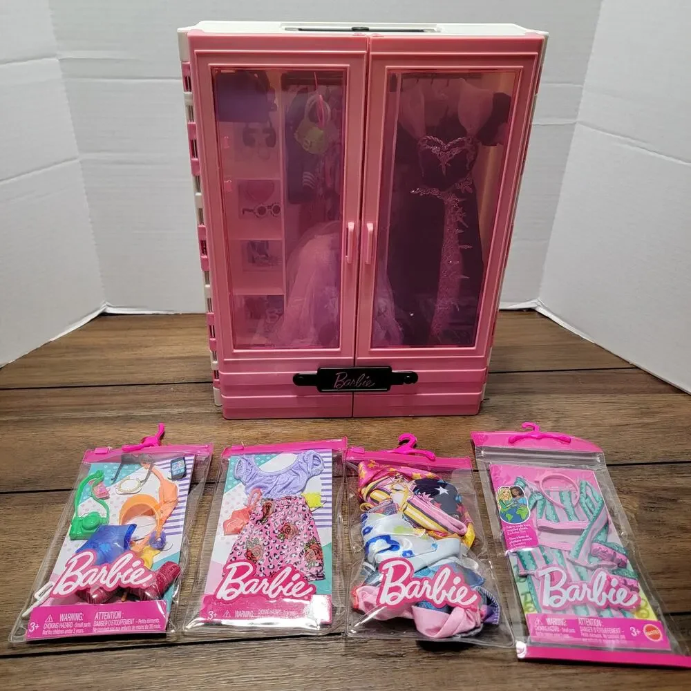 Barbie Wardrobe Closet, Accessories and Clothes